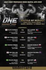 Watch ONE FC 2 Battle of Heroes Undercard Zmovies