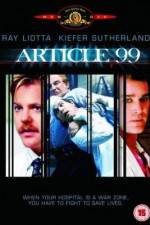 Watch Article 99 Zmovies