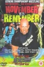 Watch ECW - November To Remember '99 Zmovies