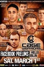 Watch Cage Warriors 65 Facebook prelims Zmovies