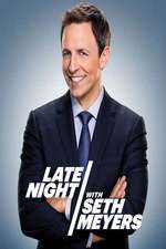 late night with seth meyers tv poster